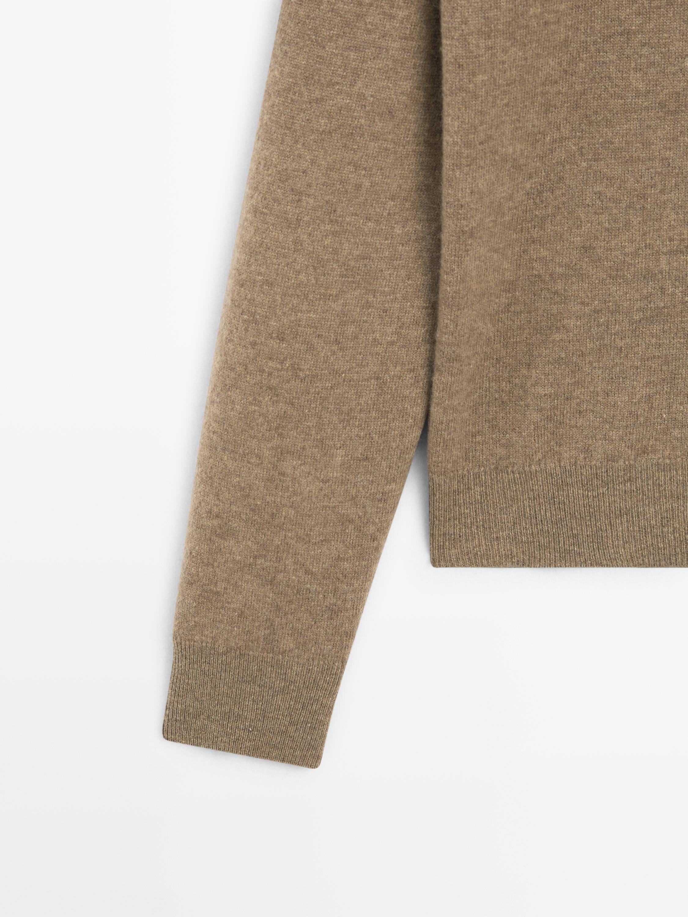 Pull polo en maille avec poche